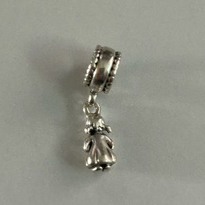 Authentic RETIRED Pandora Dangling Little Girl Charm Free Ship!